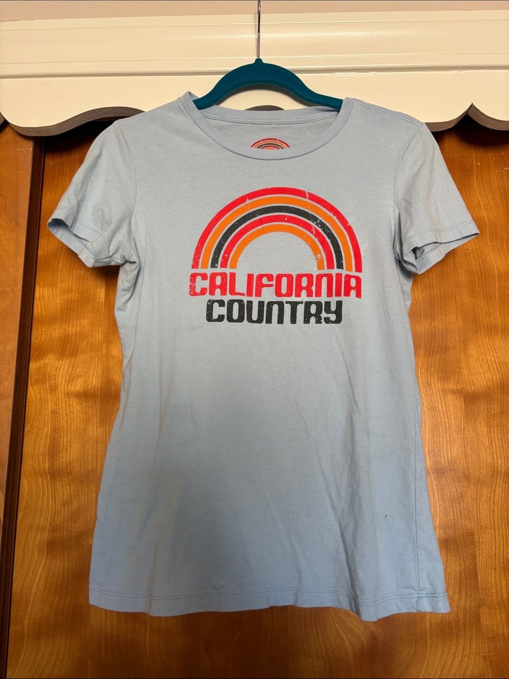 California Country Graphic Tee - Light Blue Women’s Short Sleeve